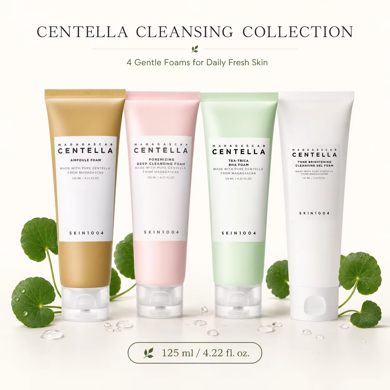 Mousse nettoyante profonde coréenne à la Centella pour minimiser les pores