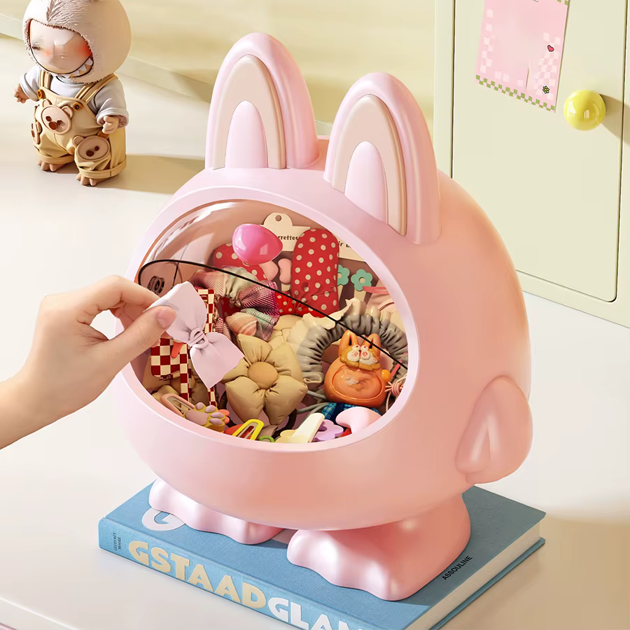 Boîte de rangement pour bijoux et accessoires de bureau pour filles - Multifonctionnelle, grande capacité, idéale pour ranger les accessoires pour cheveux