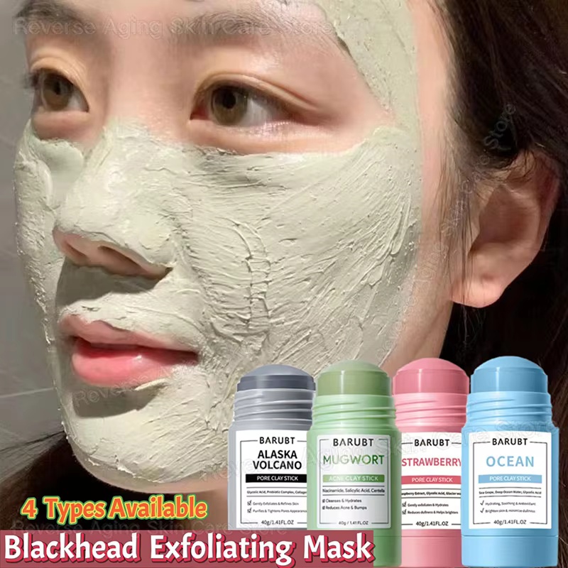 Masque Nettoyant au Mugwort Volcanique d'Alaska en Stick – Réduit les Pores