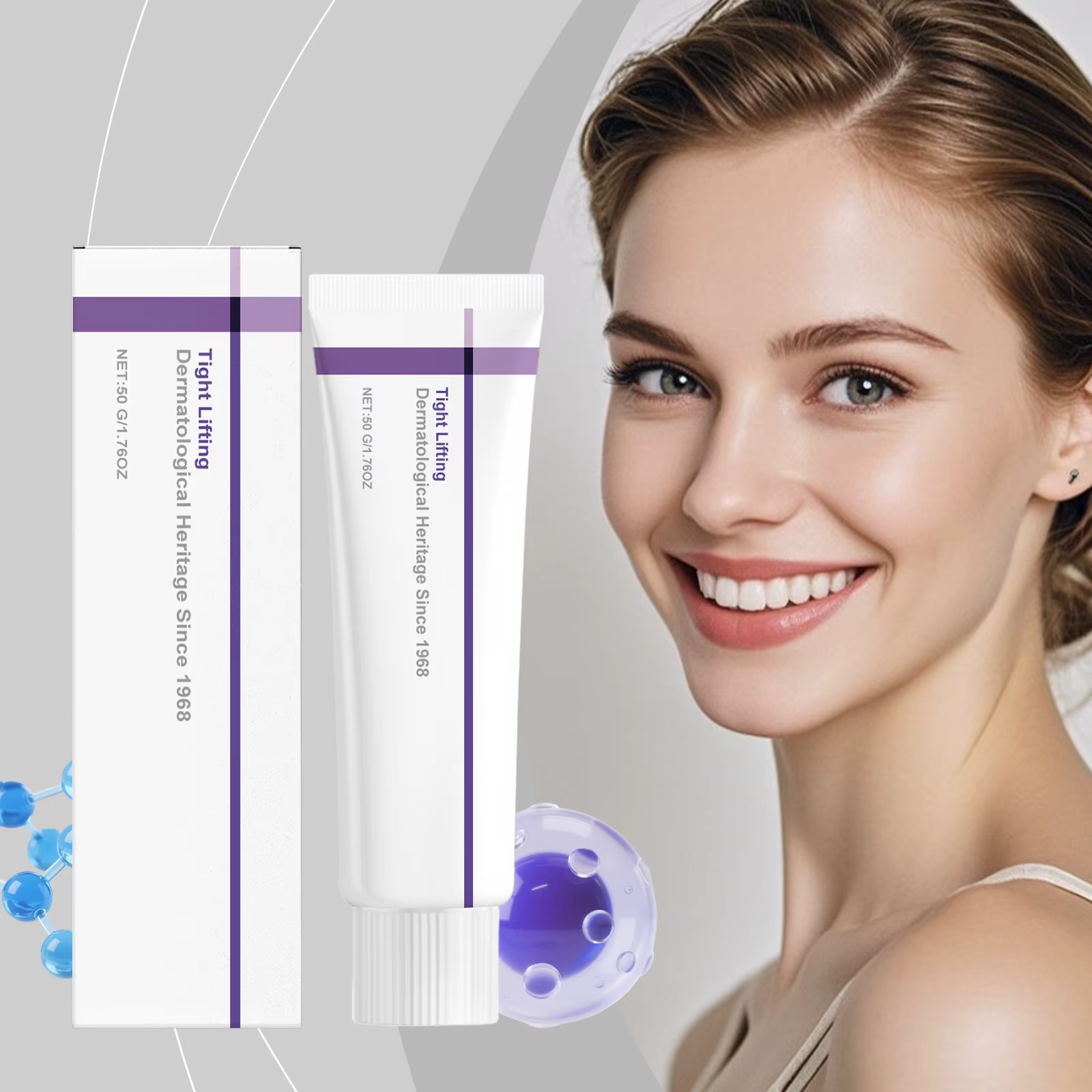 Crème hydratante pour le visage réduisant les rides