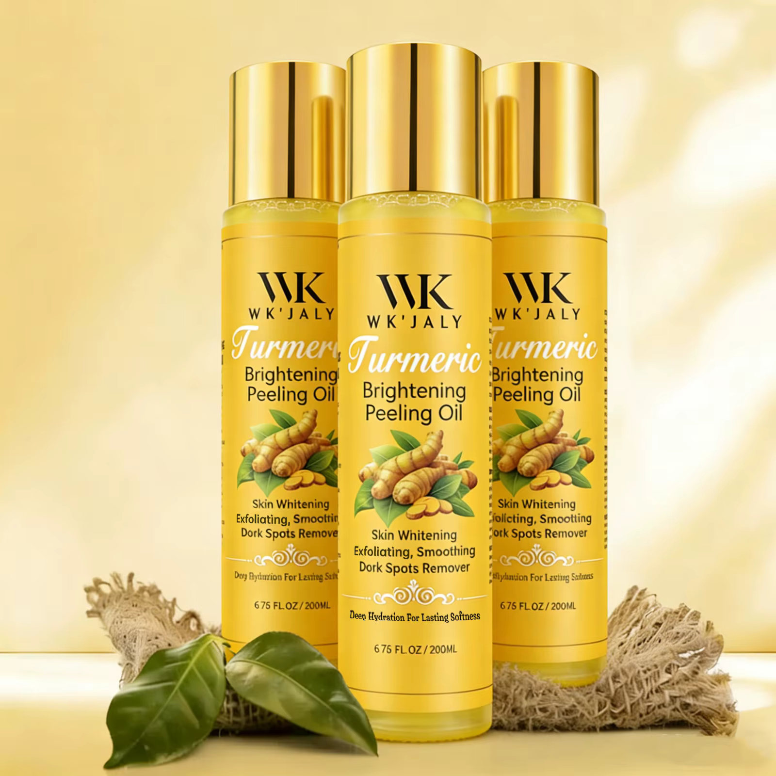 WK JALY Huile exfoliante éclaircissante au curcuma