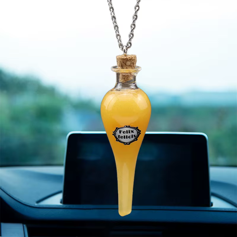 Bouteille de Potion en Verre Liquide Magique, Porte-Bonheur, Pendentif, Décoration de la Maison