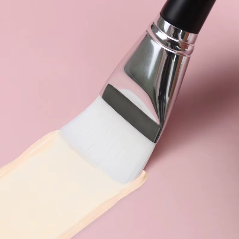 Brosse à tête plate pour masque facial fin