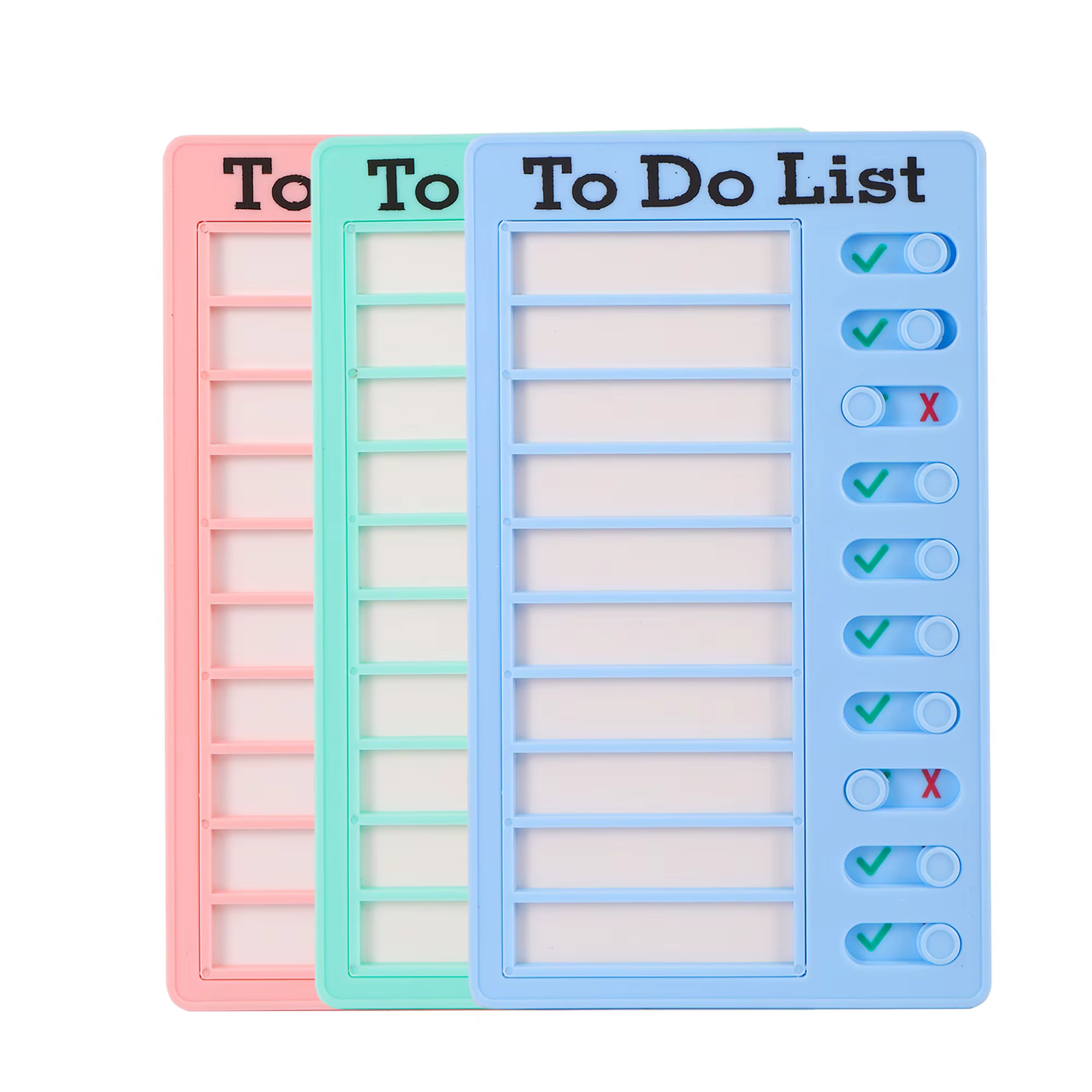 Liste de contrôle réutilisable mes tâches, planificateur quotidien, mémo, panneau en plastique, horloge d'autodiscipline, traqueur d'autodiscipline/progress