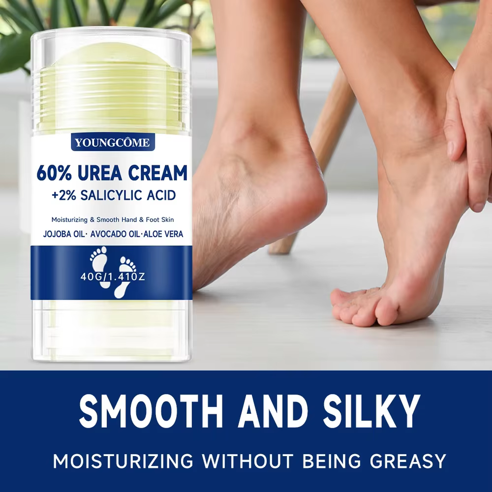 2 pièces 60% crème pour les pieds à l'urée + 2% acide salicylique soin hydratant intensif