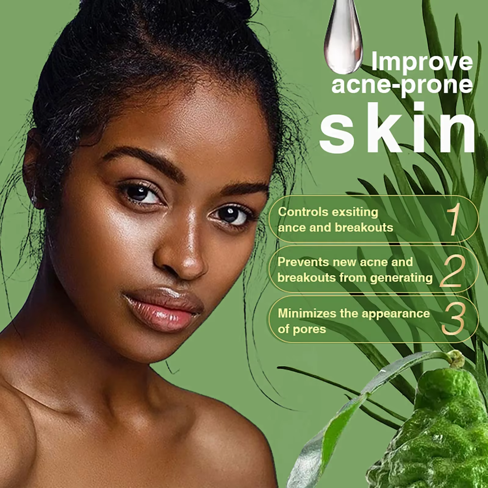Ensemble de soins du visage anti-acné biologique AILKE