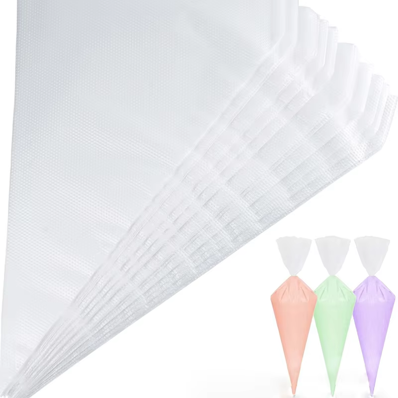Sacs à pâtisserie jetables épais, 100 pièces, bricolage, décoration de crème de gâteau, sac à passepoil, sac de glaçage, fournitures de cuisson, manches à pâtisserie
