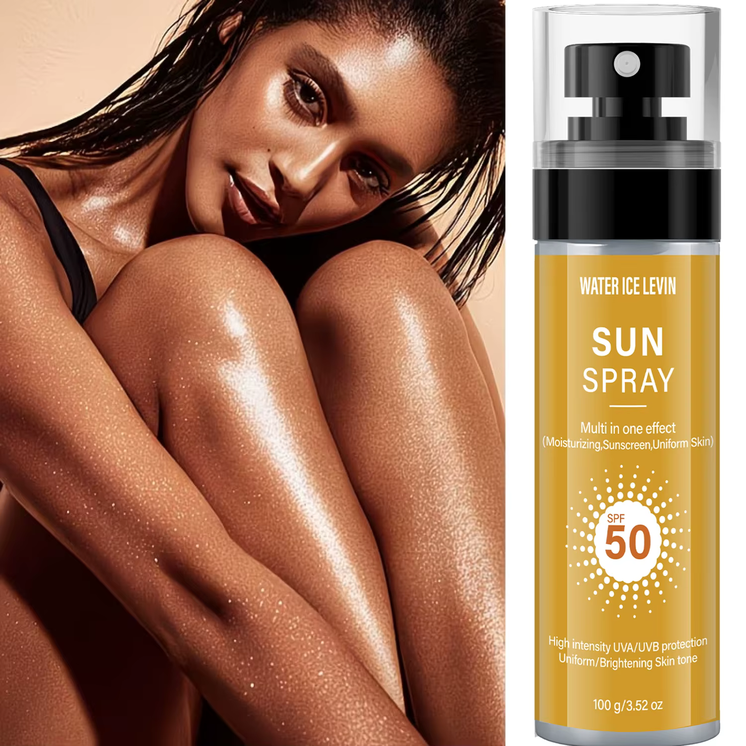 Water ice levin Spray Solaire SPF50 Crème