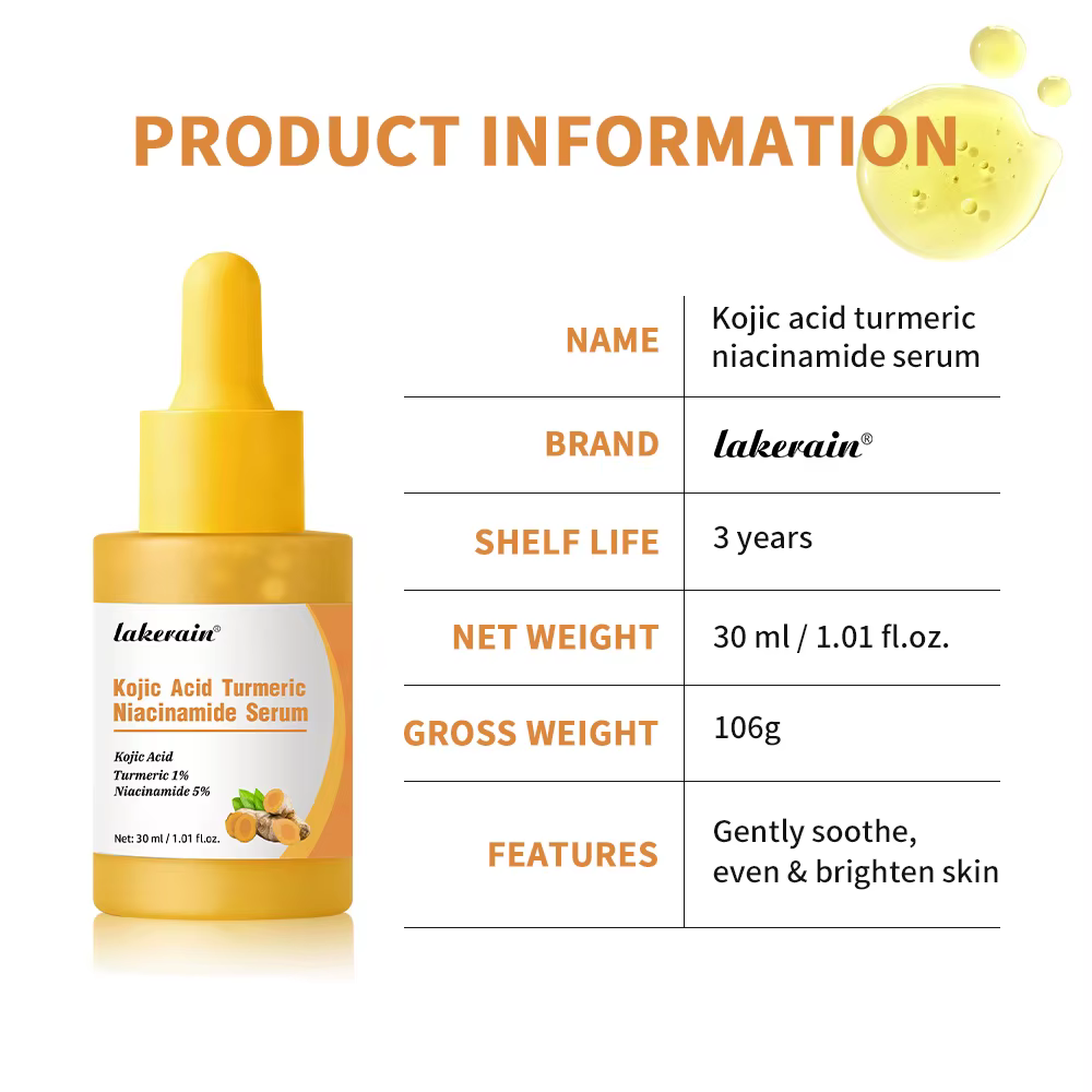 Sérum au curcuma à l'acide kojique