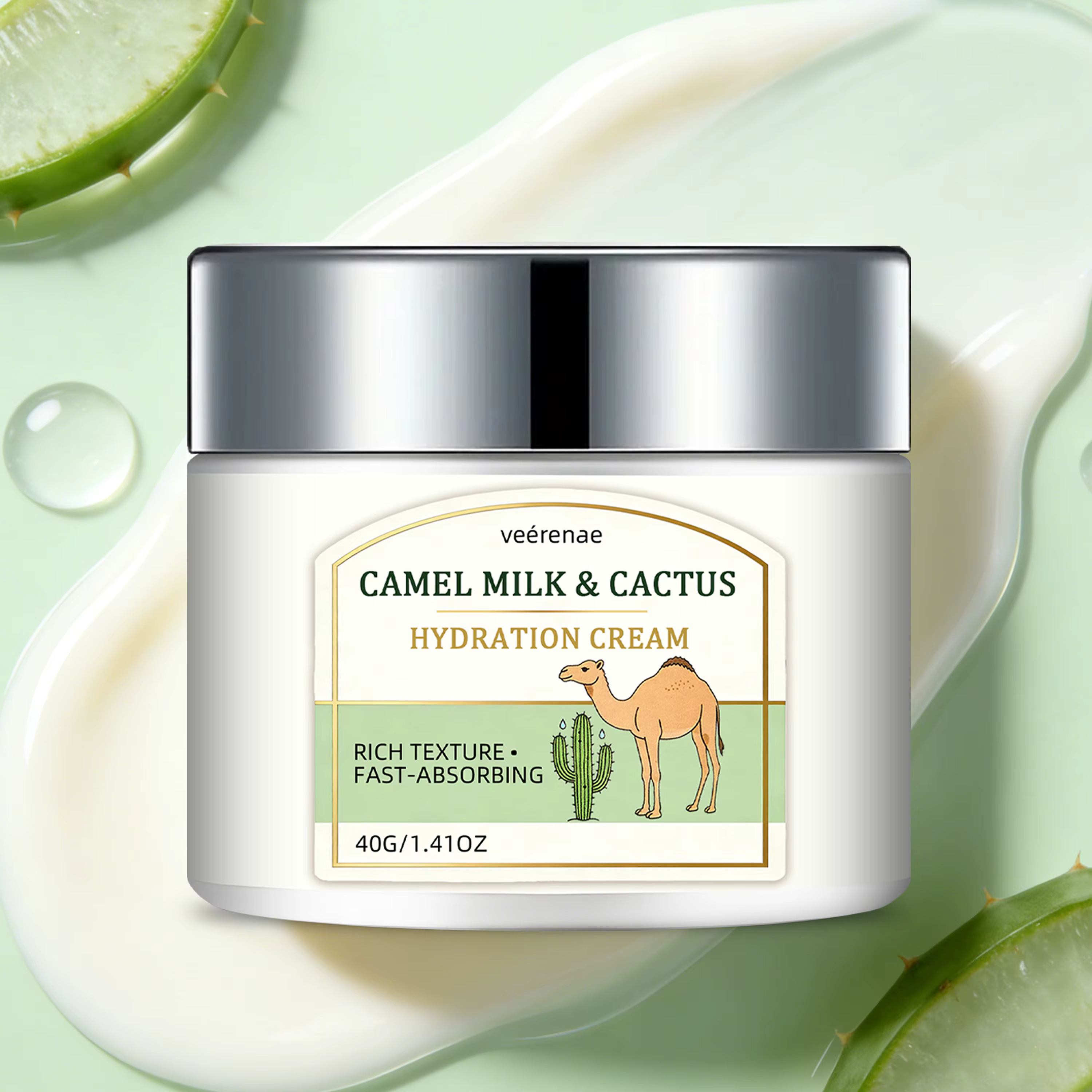 CRÈME HYDRATANTE AU LAIT DE CHAMELLE ET CACTUS