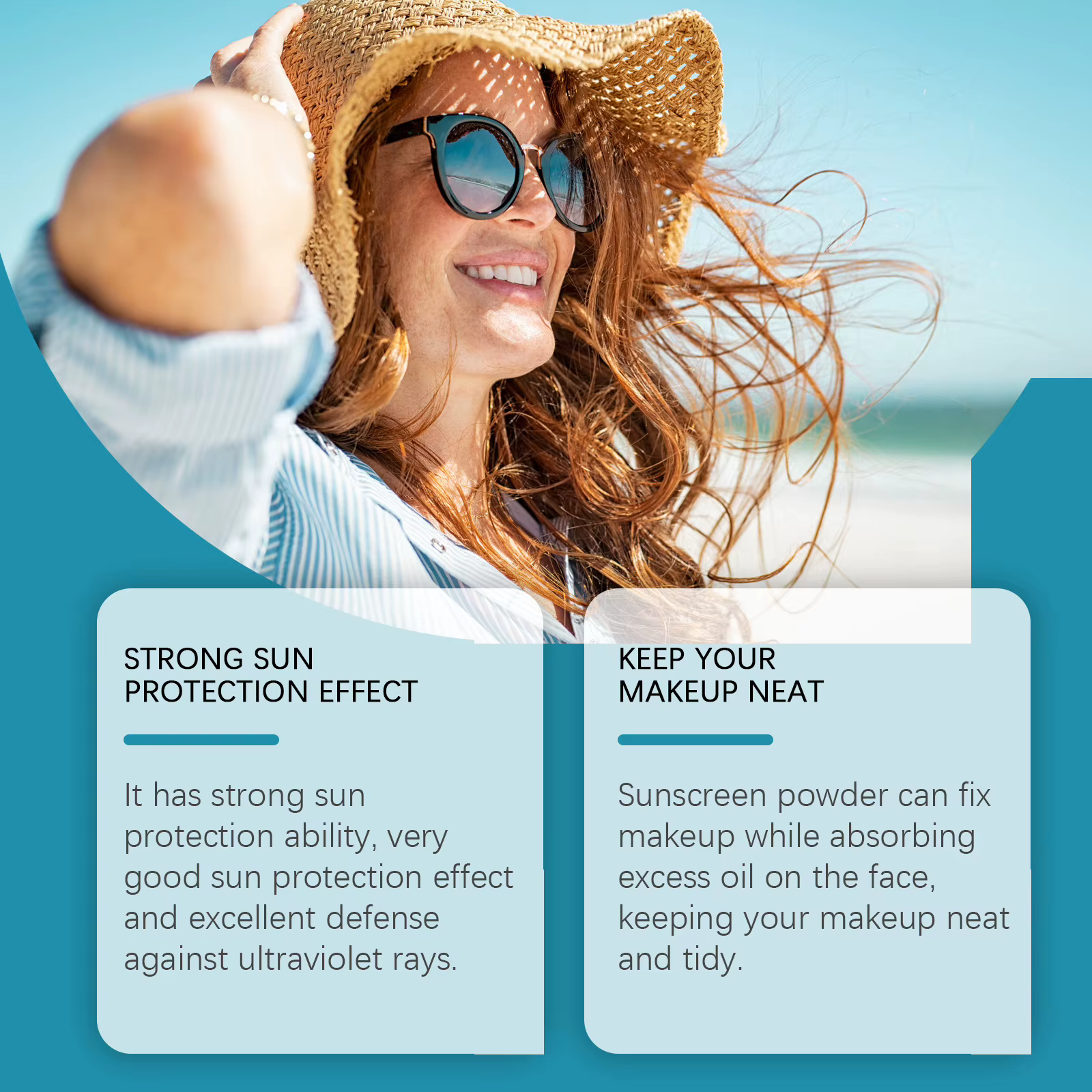 Poudre libre de protection solaire SPF50