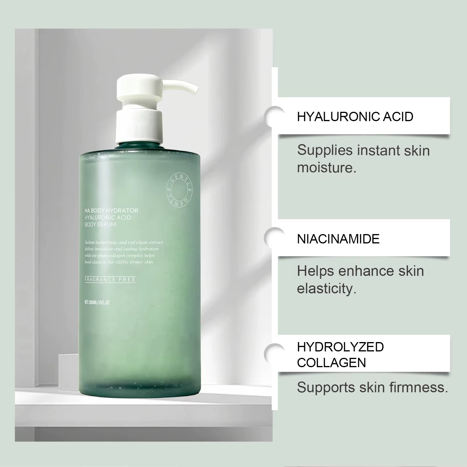 Sérum corporel à l'acide hyaluronique