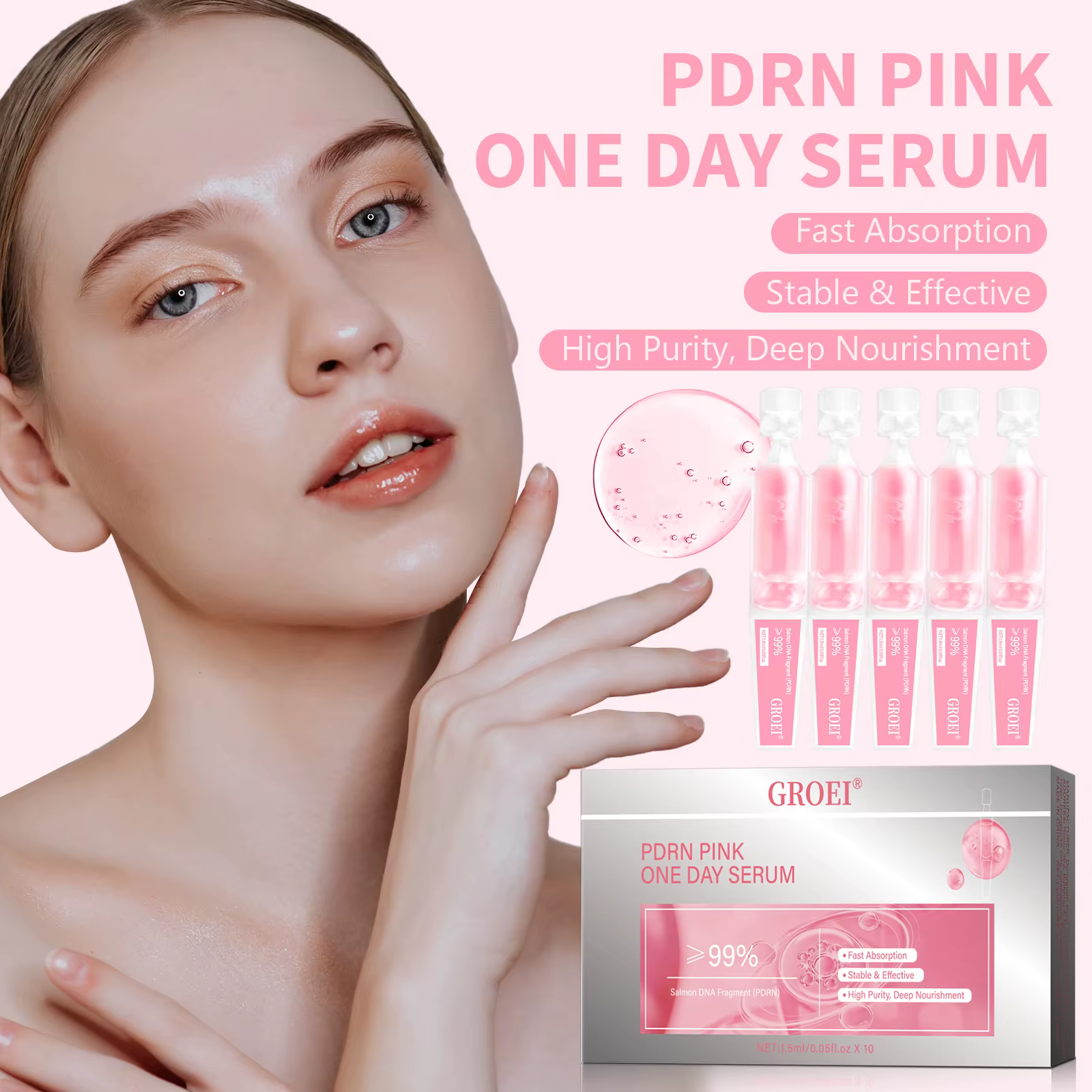 Sérum PDRN hydratant, répare