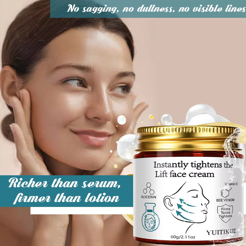 Crème pour le visage au venin d'abeille YUITIKUE - Effet tenseur instantané