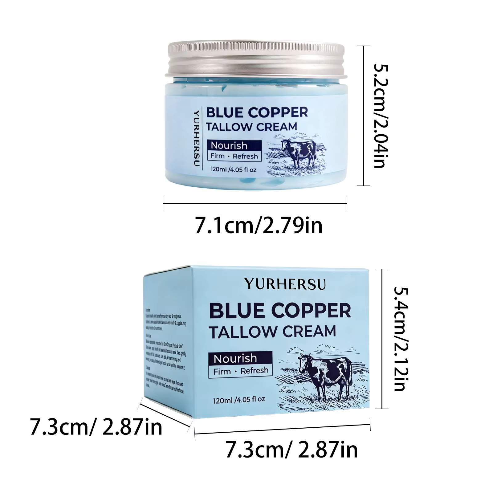Crème au suif de cuivre bleu YURHERSU GHK-Cu