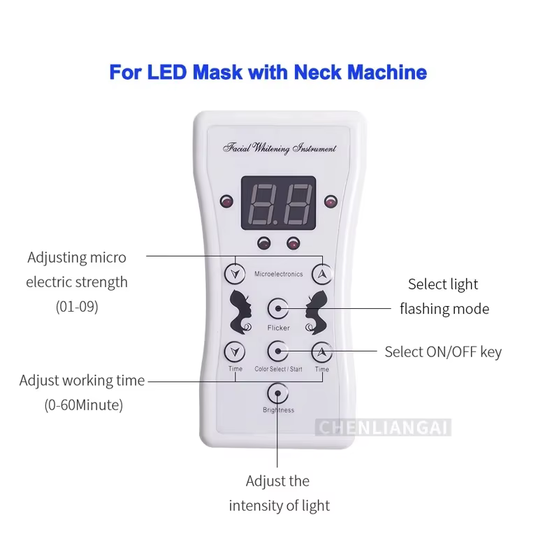 Masque LED pour le visage et le cou
