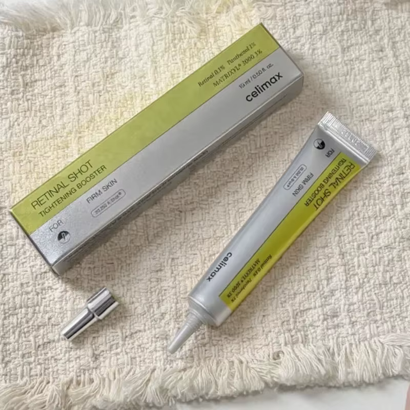 Celimax The Vita A Retinal Shot : Coffret Booster Raffermissant pour la Peau (Crème Contour des Yeux 15ml & Sérum