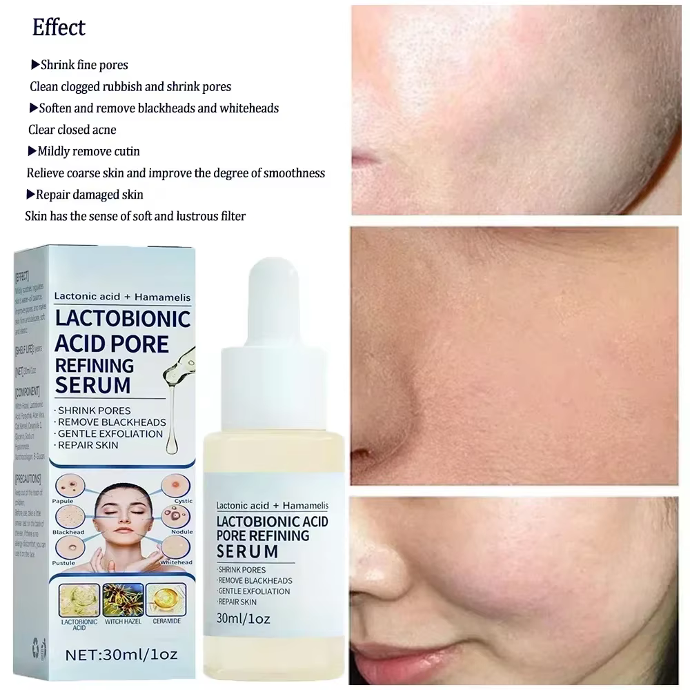 Sérum rétrécissement des pores à l'acide lactobionique