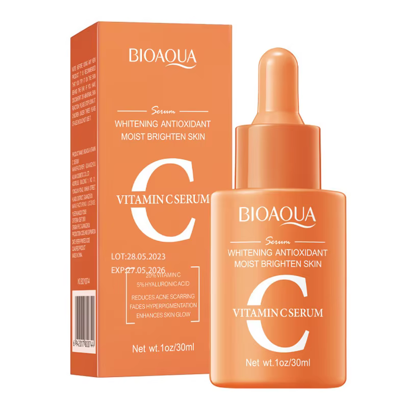 BIOAQUA vitamine C rétinol acide hyaluronique sérum pour visage hydratant Anti-rides Anti-âge blanchissant Essence