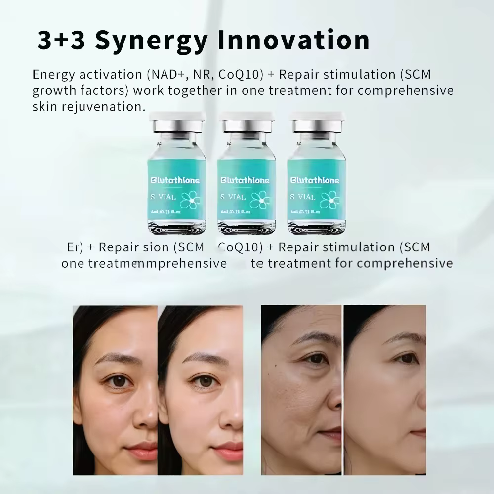Essence d'ampoule éclaircissante au glutathion 4 ml × 5 - Sérum hydratant en profondeur pour l'élasticité de la peau