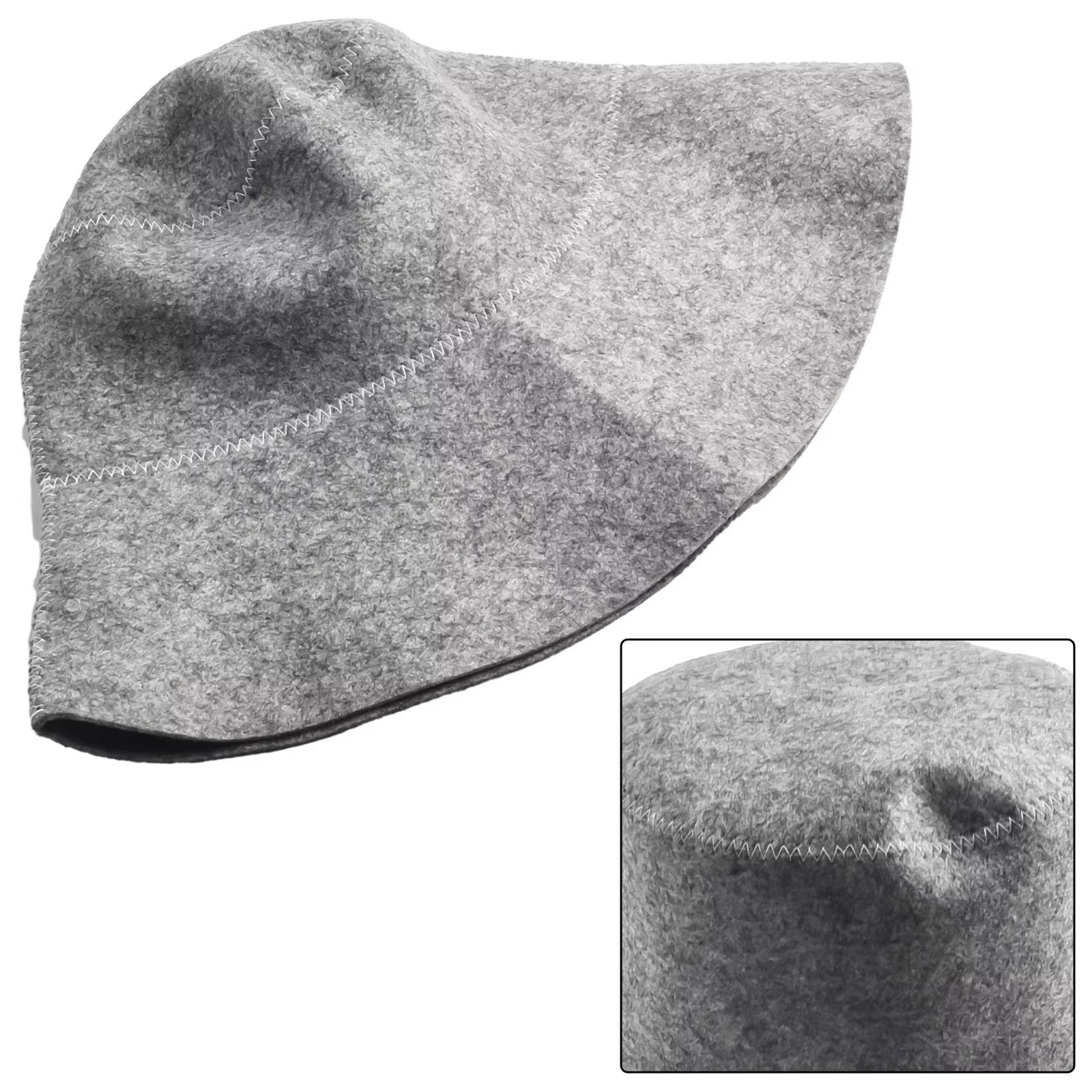 Chapeau de Sauna en feutre Anti-chaleur, casquette russe épaisse en feutre de laine, bonnet de douche, Turban pour bain, maison, Protection de la tête, goutte