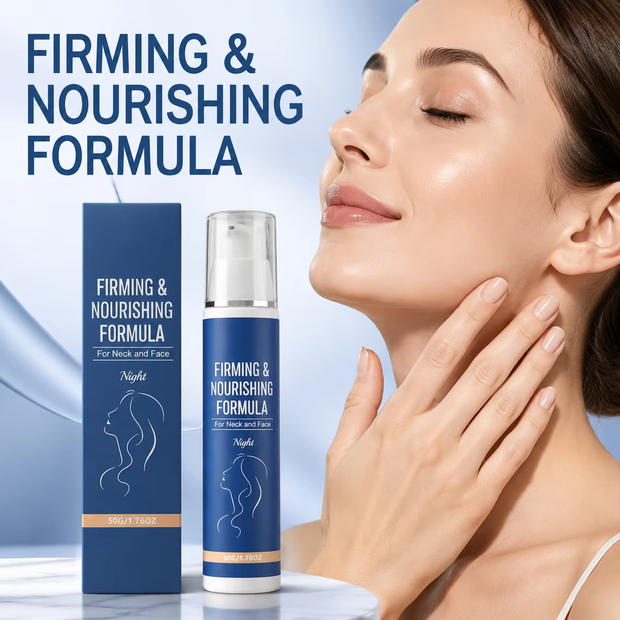 Crème de nuit réparatrice pour le visage et le cou, hydratation intense de nuit pour une peau plus lisse, hydratant coréen pour la peau