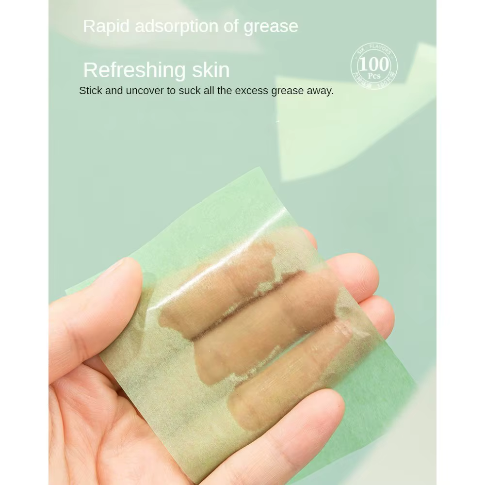 Papier absorbant l'huile pour le visage