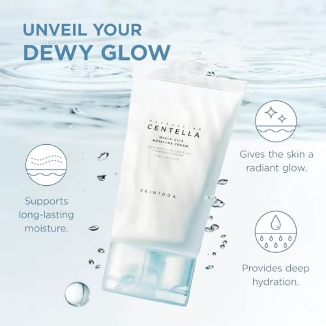 Crème hydratante pour le visage SKIN1004 Hyalu-Cica