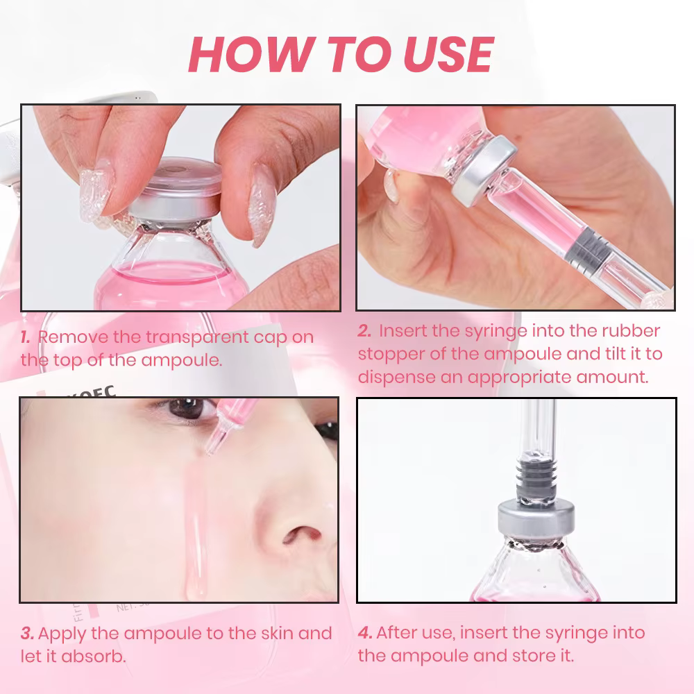 Sérum liftant aux peptides de qualité supérieure | Ampoule raffermissante intensive avec collagène anti-âge et tenseur