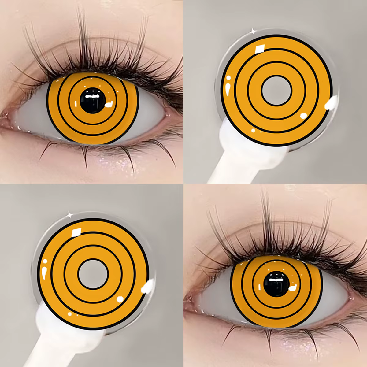UYAAI Cosplay lentilles de contact de couleur maquillage d'halloween élèves colorés yeux jaunes Contacts cosmétique beauté lentilles bleues Contacts verts