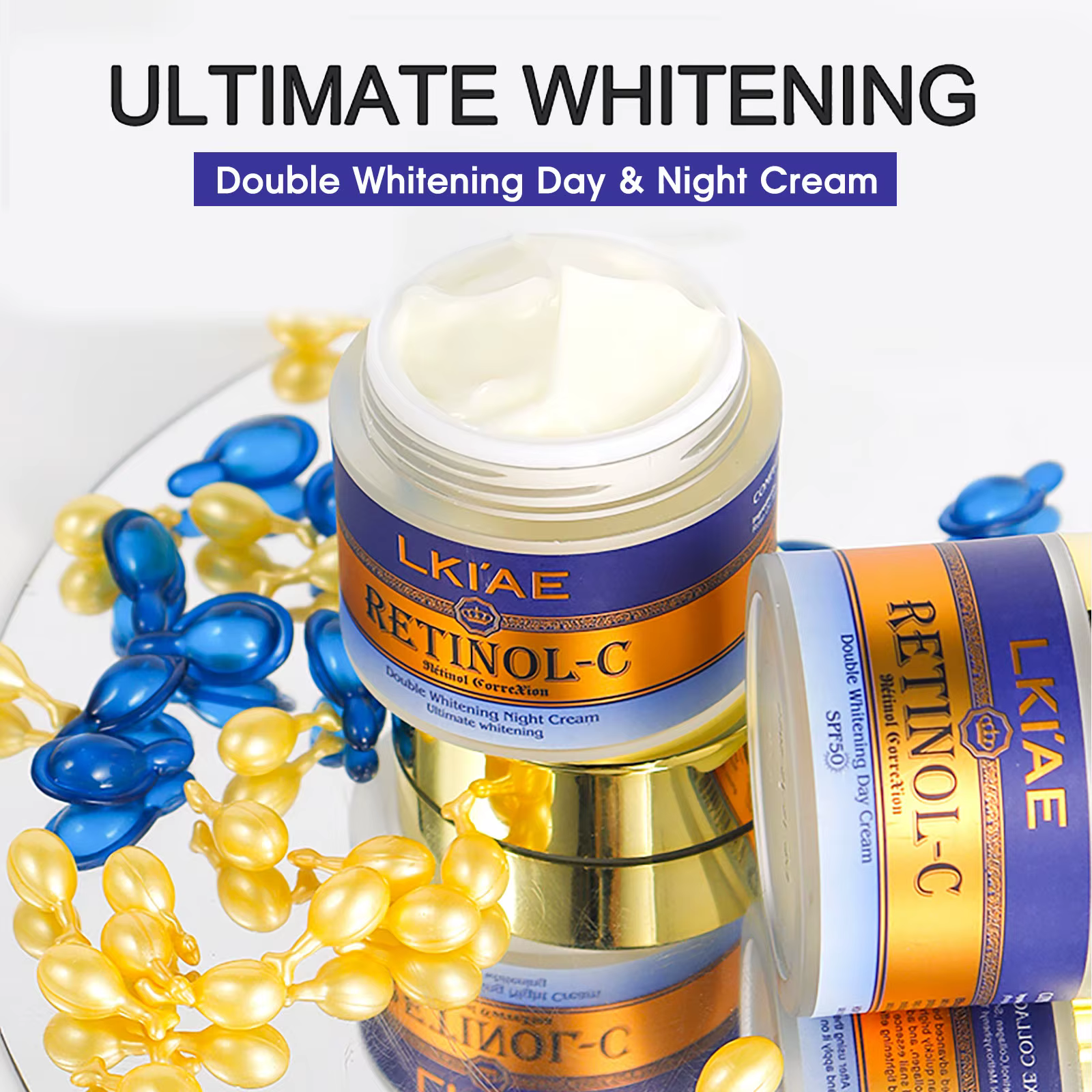 AILKE crème blanchissante pour le visage au rétinol jour et nuit
