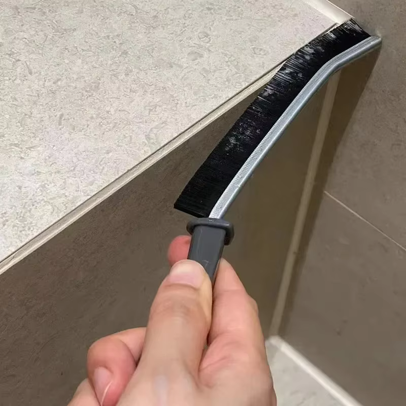 Brosse de nettoyage d'écart de coulis Durable, Joints de carrelage de cuisine, Angle mort, brosses de nettoyage à poils durs pour ligne de sol de douche 5/1 pièces