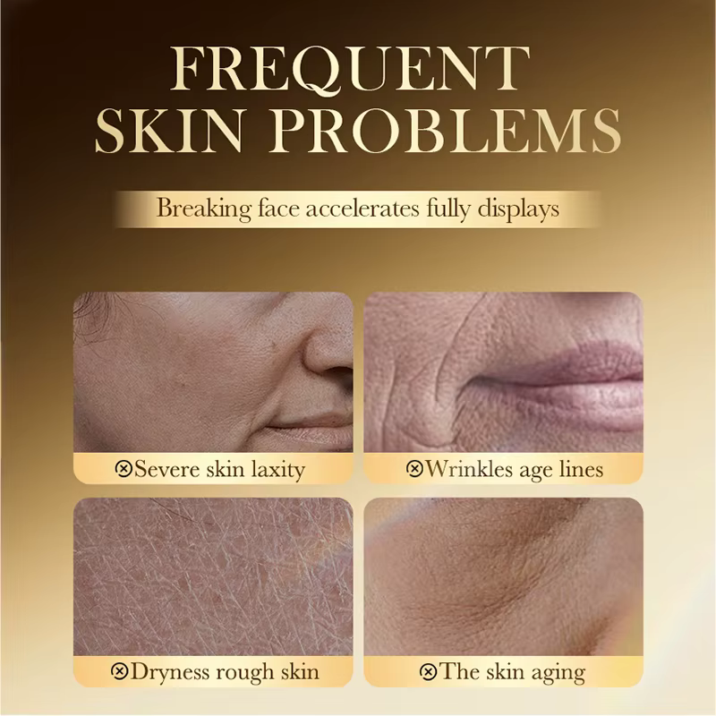 SADOER masques faciaux au collagène doré hydratant Anti-âge Anti-rides masque Facial feuille