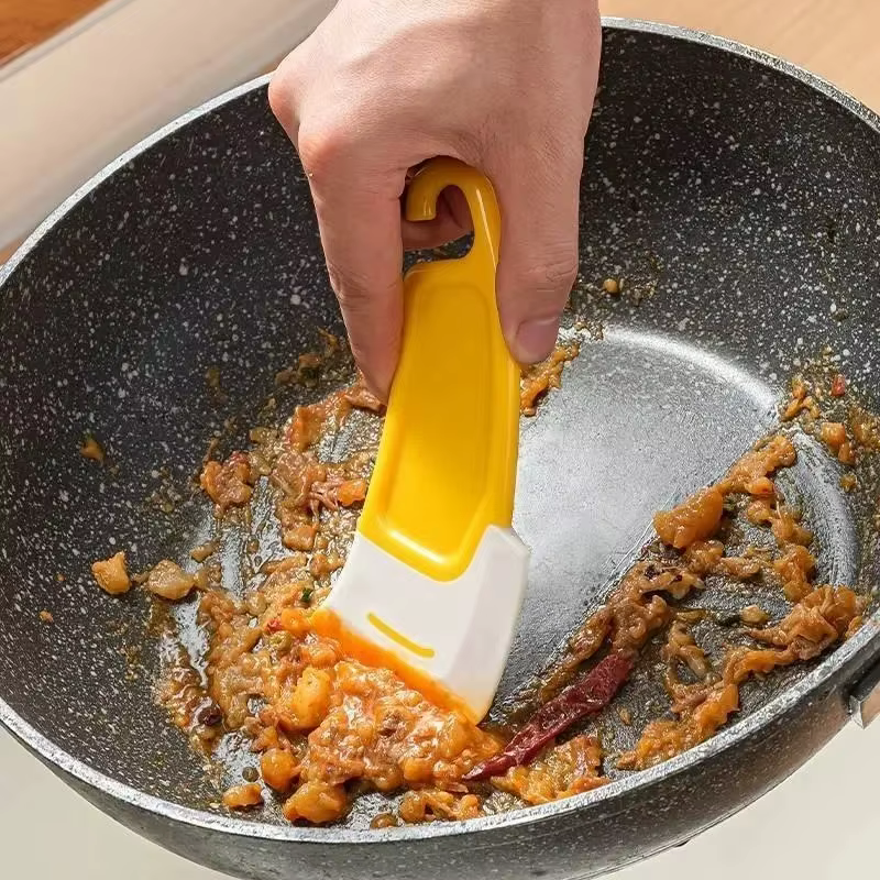 Spatule de nettoyage, grattoir de cuisine à lame souple, brosse pour nettoyer casseroles, poêles et vaisselle sale, outils de nettoyage, outil de cuisson et de pâtisserie, gadget de cuisine