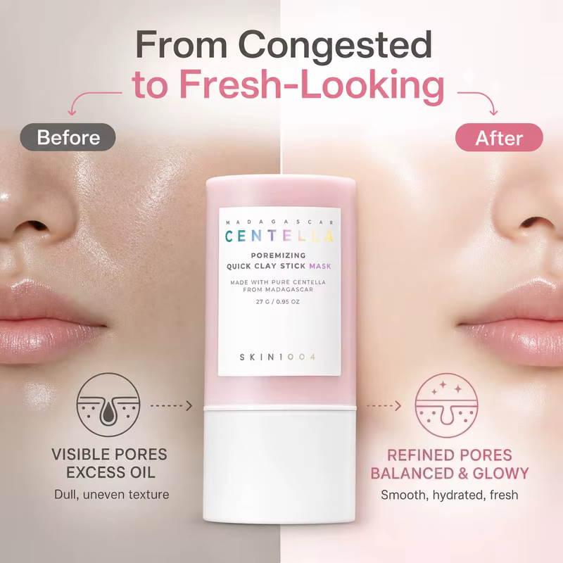 Masque en stick à l'argile Centella Poremizing pour soins de la peau coréens