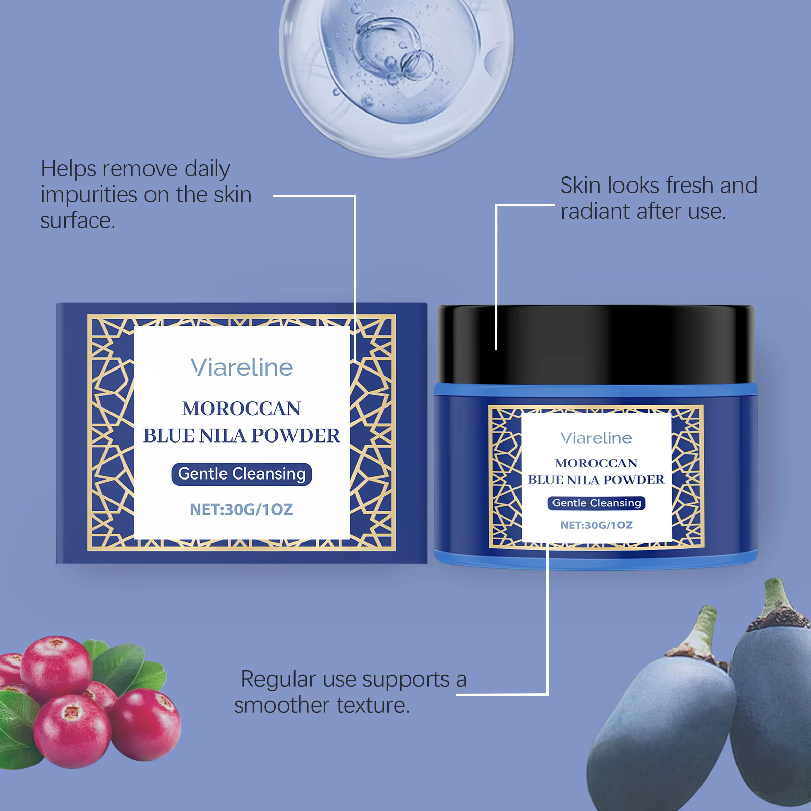 Poudre de masque éclaircissante