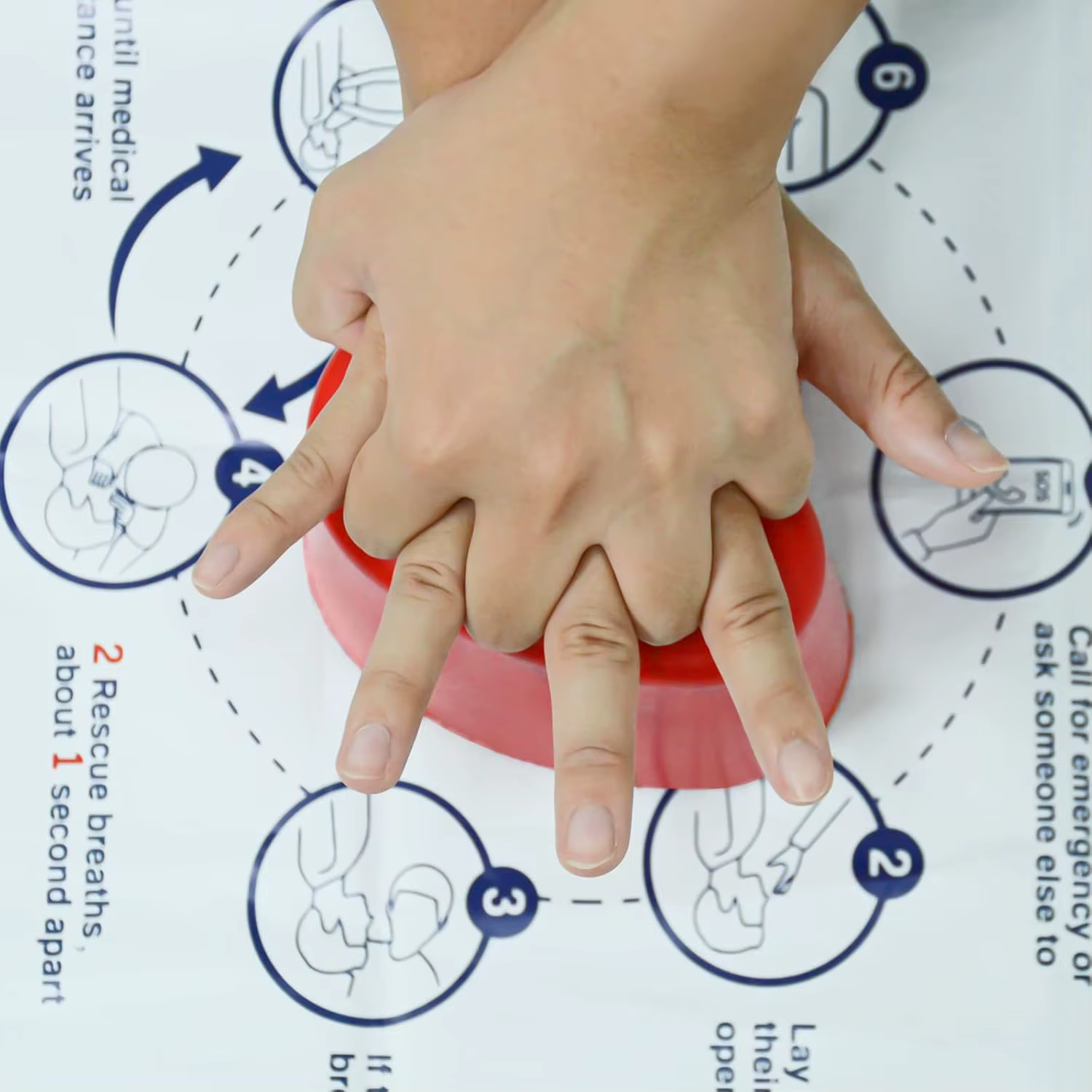 Kit d'entraînement à la RCP Hands Only CPR Saver, simulateur de réanimation cardio-pulmonaire pour les étudiants en soins infirmiers, formation aux premiers secours