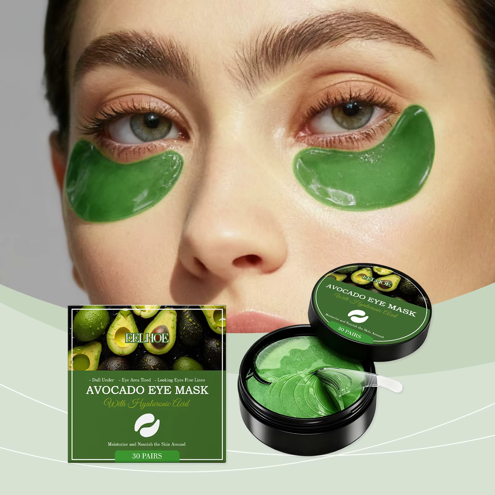 Masque pour les yeux à l'acide hyaluronique