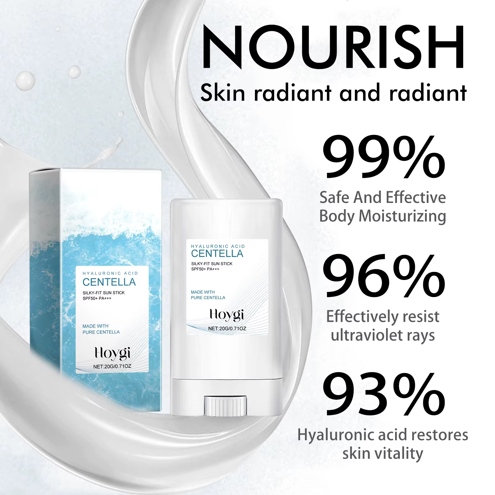 Stick solaire SPF46 – Acide hyaluronique hydratant