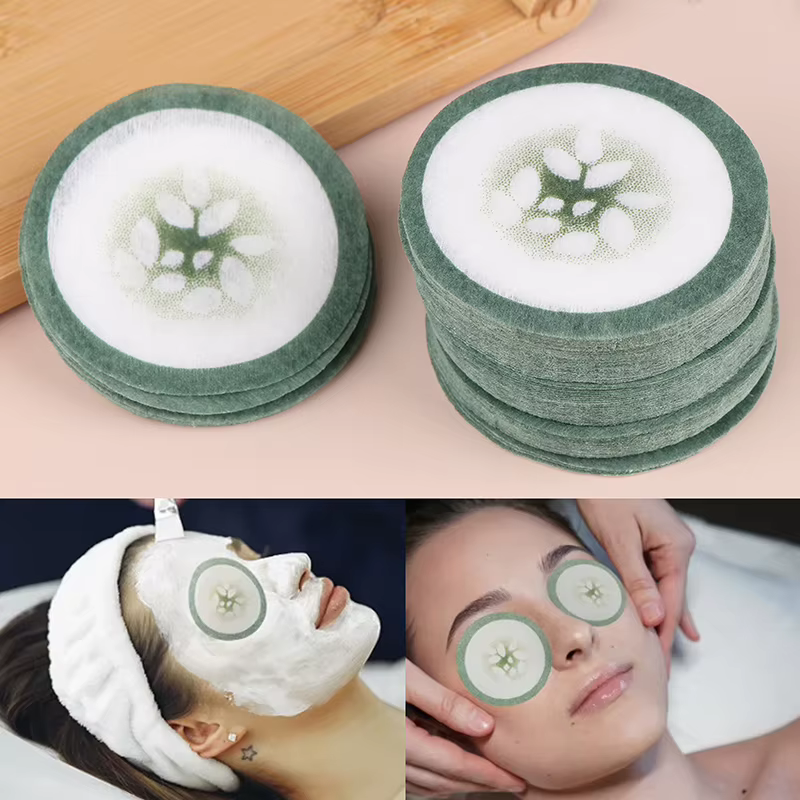 100 pièces tampon de nettoyage pour les yeux masque jetable gommage