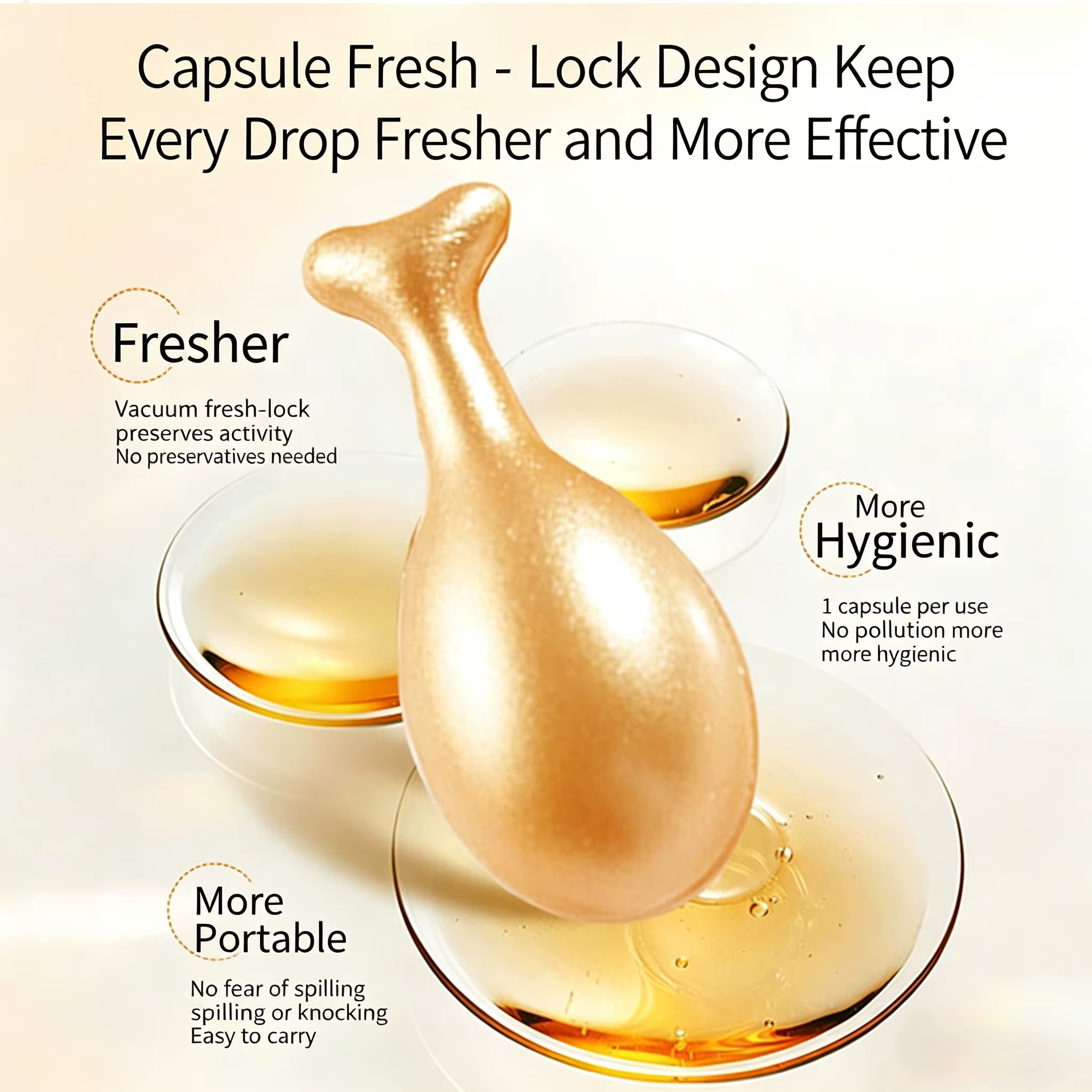 90 capsules/flacon d'essences anti-âge pour le soin de la peau du visage