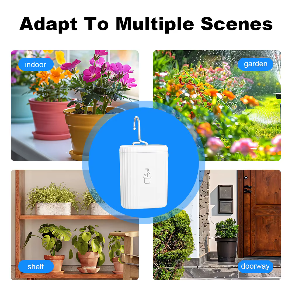 Dispositif d'arrosage intelligent WiFi, système d'irrigation goutte à goutte automatique programmé, contrôle à distance par application, arrosage automatique pour plantes d'intérieur