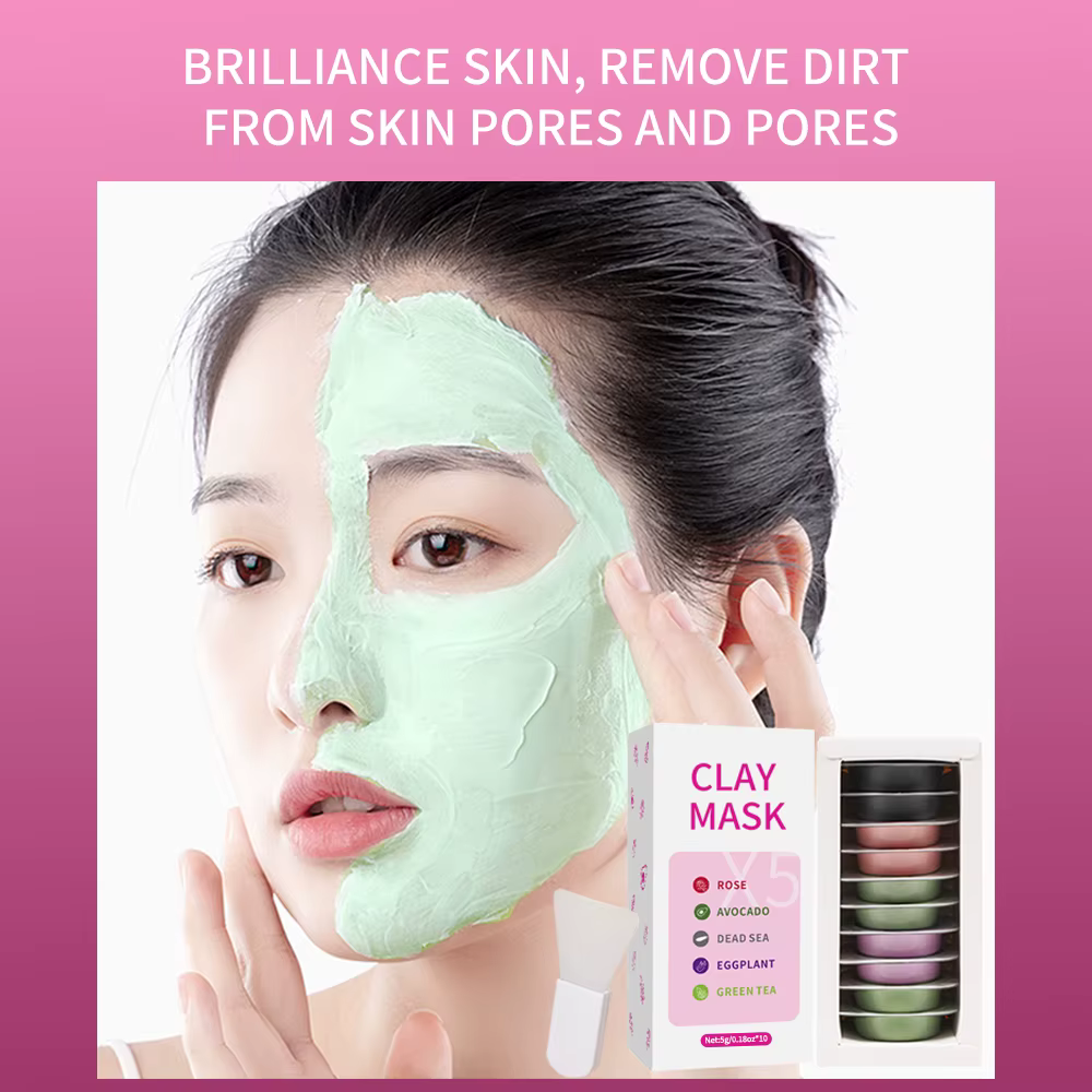 Masque de boue d'argile combiné rose