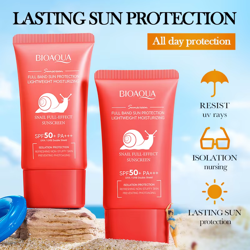 BIOAQUA spf 50 crème solaire pour visage corps cou bloqueur