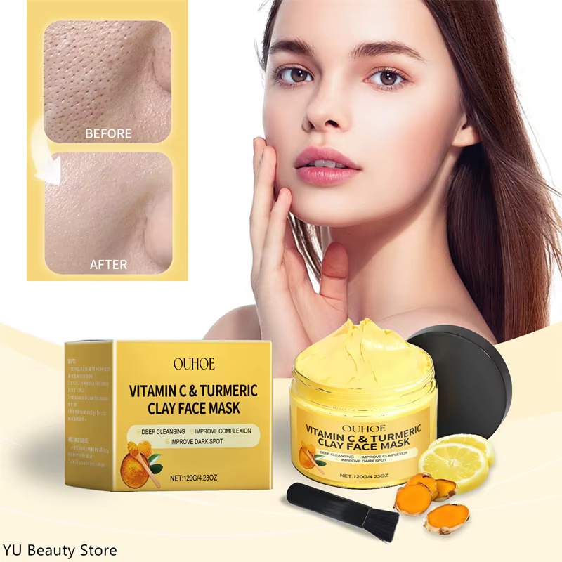 Masque en argile au curcuma et à la vitamine C