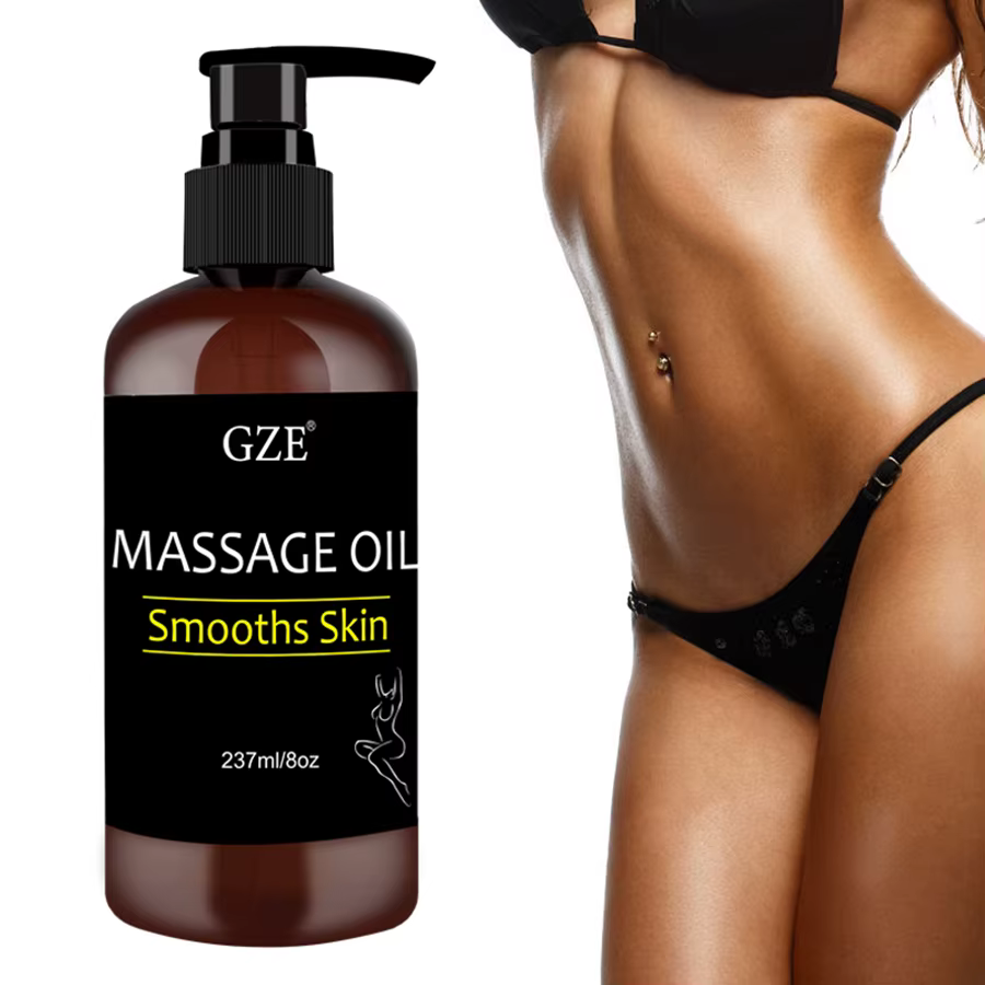 GZE corps lisse peau huile de Massage infusée de collagène et cellule de tige raffermissement
