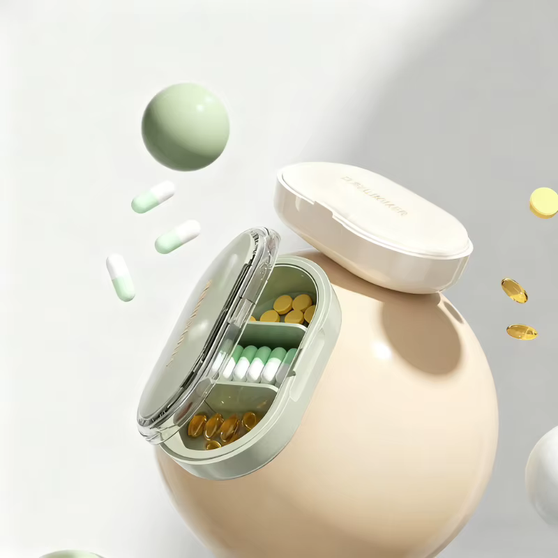 Boîte à médicaments multifonctionnelle, Portable, trois repas par jour, qualité alimentaire, scellée, résistante à l'humidité, résistante à la lumière, boîte de distribution de médicaments