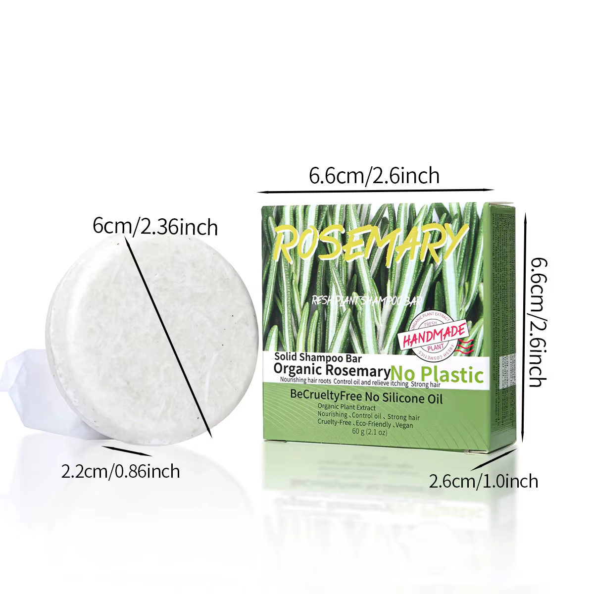 Savon shampoing au romarin au parfum naturel