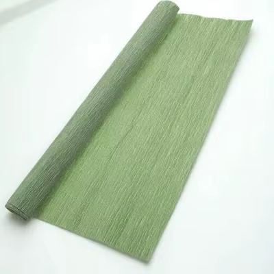 1 rouleau de papier crépon coloré, papier crépon italien extensible pour la fabrication de fleurs de mariage, toile de fond, artisanat floral, emballage cadeau, ornement