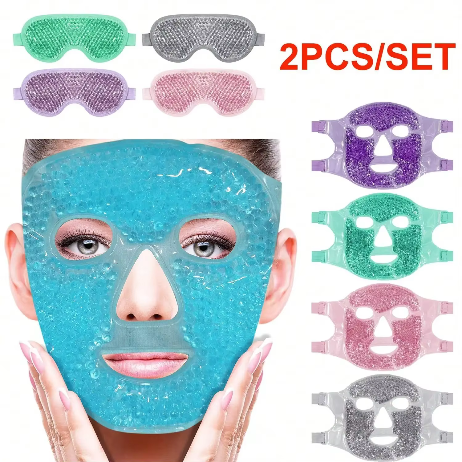 Gel rafraîchissant glace visage masque pour les yeux